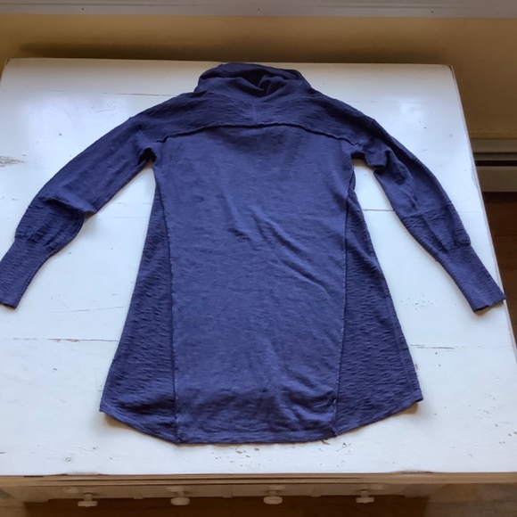 Ruby Moon blue lightweight knit cowl neck sweater Medium - Picture 6 of 10